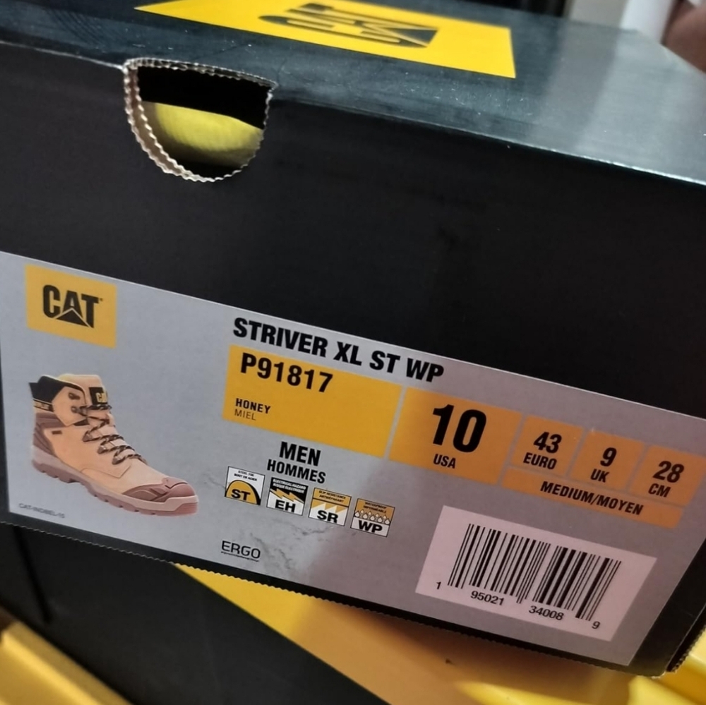 Caterpillar Mens Honey Steel Toe Boots | Sz 10M - Picture 6 of 6